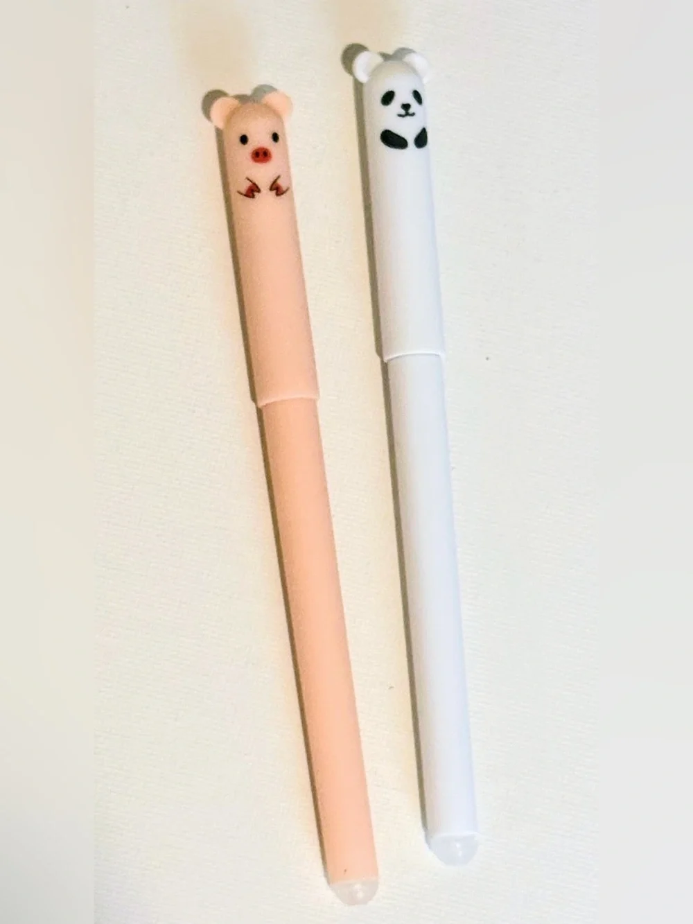 Cute Bear & Piggy Pen w/Sticky Notepads Set - nwot